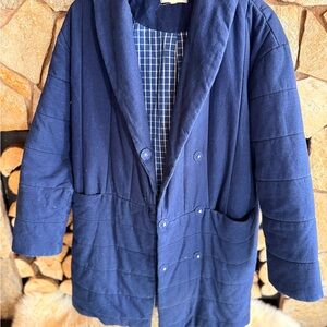 Madewell Navy Blue Quilted Jacket